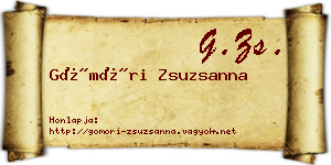 Gömöri Zsuzsanna névjegykártya